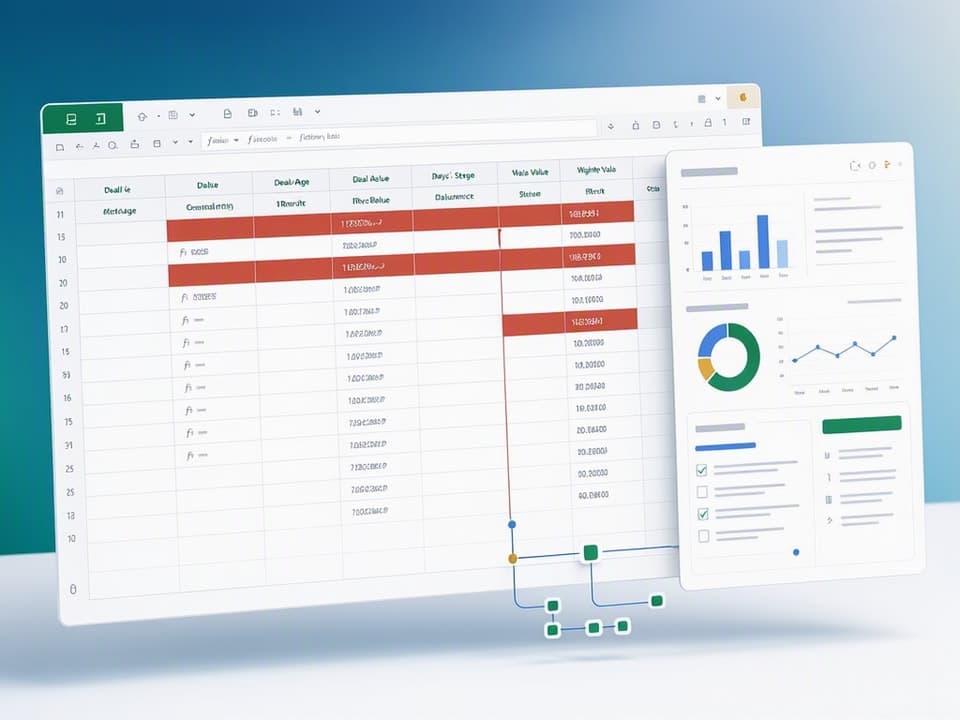 Deal age formulas and conditional formatting for pipeline health monitoring