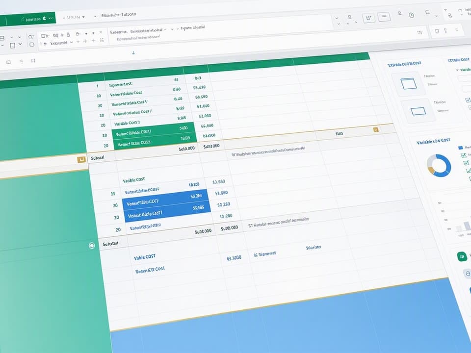 Group fixed and variable expenses separately to see your baseline burn rate at a glance