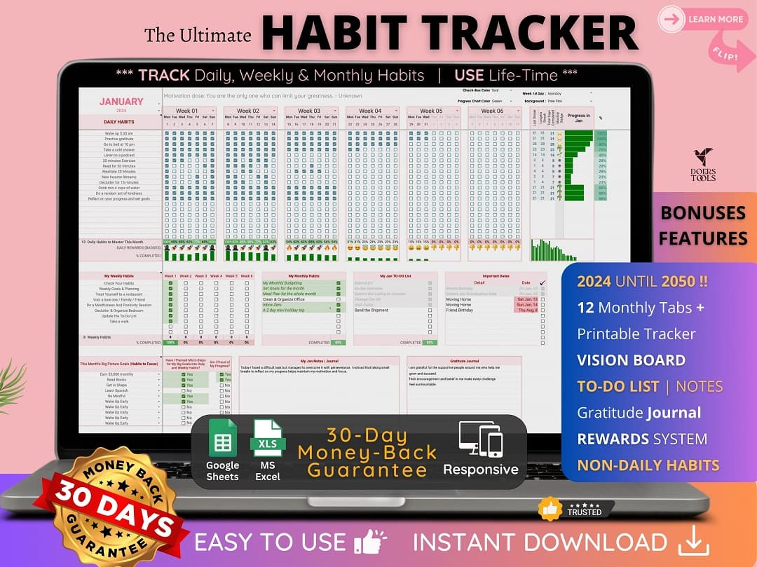 Habit tracker template